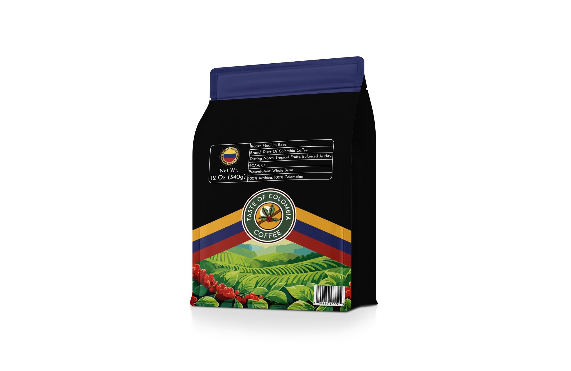 Tropical Fruits Coffee Whole Bean - Blue